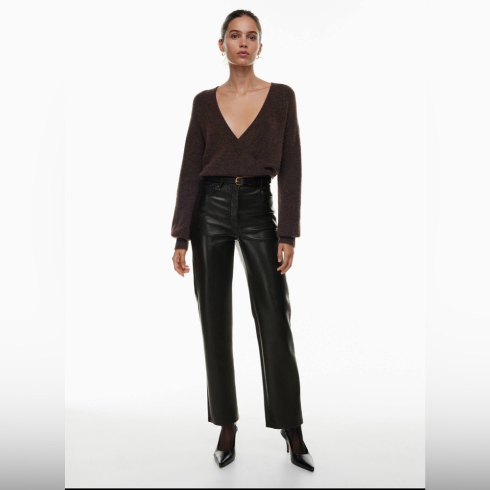 Wilfred Black Straight Leg Pants
